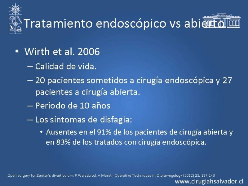Diapositiva 16 de Tratamiento quirúrgico del divertículo de Zenker