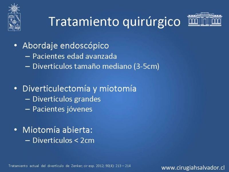 Diapositiva 8 de Tratamiento quirúrgico del divertículo de Zenker