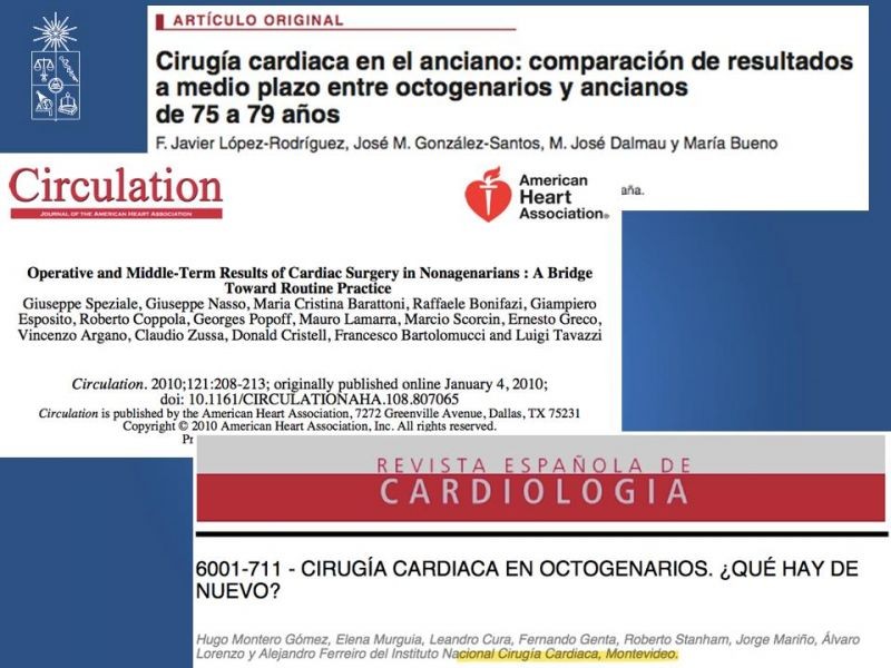 Diapositiva 7 de Resultados de la cirugía cardíaca valvular y/o coronaria en octogenarios. Temprana y tardía