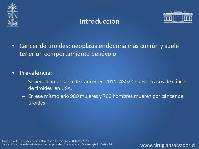Diapositiva 1 de Cáncer de tiroides no papilar