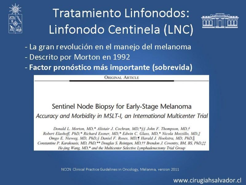 Diapositiva 18 de Manejo Quirúrgico de Melanoma