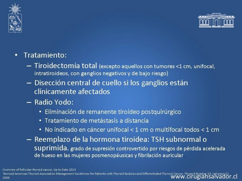Diapositiva 21 de Cáncer de tiroides no papilar