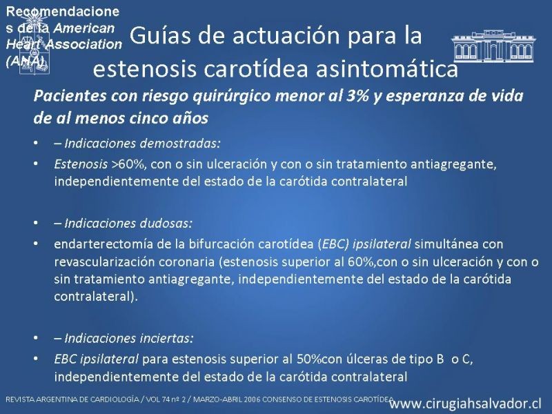 Diapositiva 31 de Manejo de pacientes con Enfermedad Carotídea Extracraneal Asintomáticos