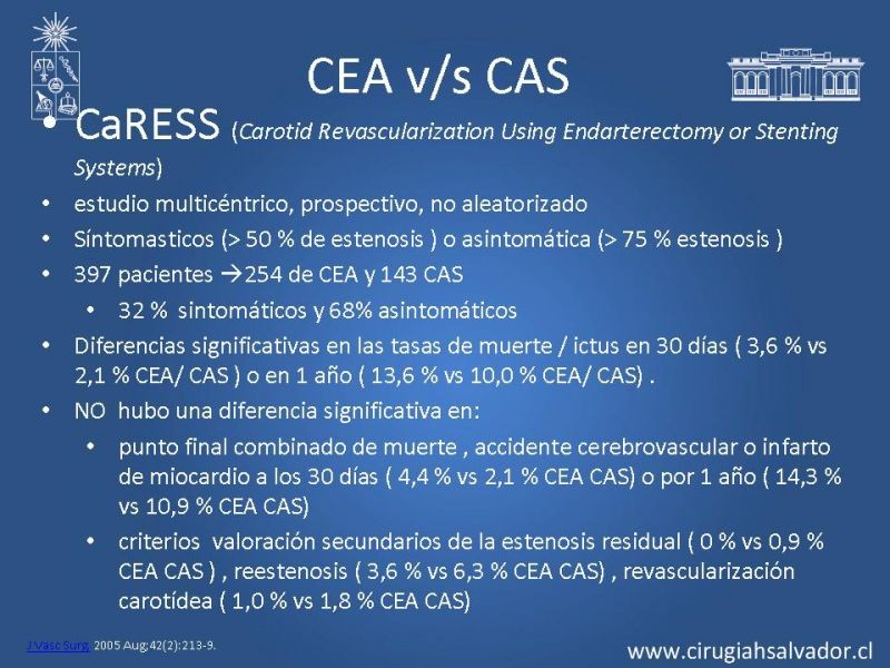 Diapositiva 67 de Manejo de pacientes con Enfermedad Carotídea Extracraneal Asintomáticos