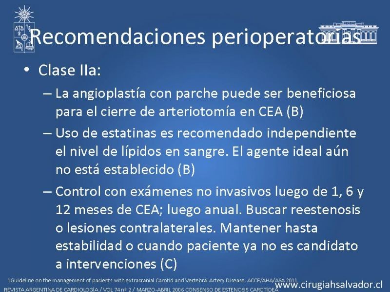 Diapositiva 59 de Manejo de pacientes con Enfermedad Carotídea Extracraneal Asintomáticos