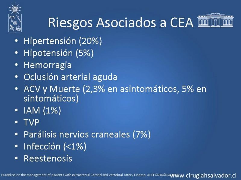 Diapositiva 55 de Manejo de pacientes con Enfermedad Carotídea Extracraneal Asintomáticos