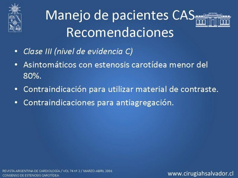 Diapositiva 65 de Manejo de pacientes con Enfermedad Carotídea Extracraneal Asintomáticos