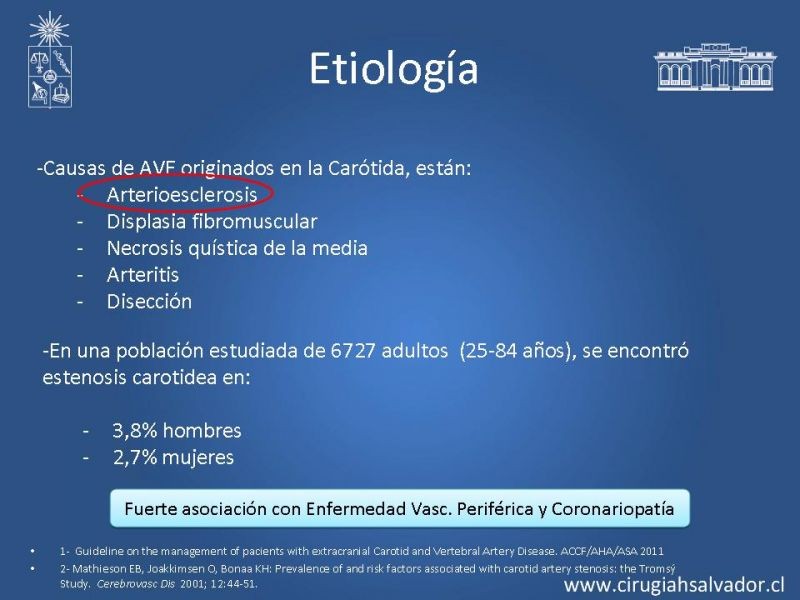 Diapositiva 8 de Manejo de pacientes con Enfermedad Carotídea Extracraneal Asintomáticos