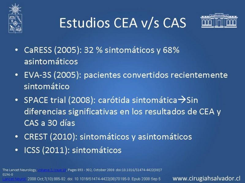Diapositiva 66 de Manejo de pacientes con Enfermedad Carotídea Extracraneal Asintomáticos