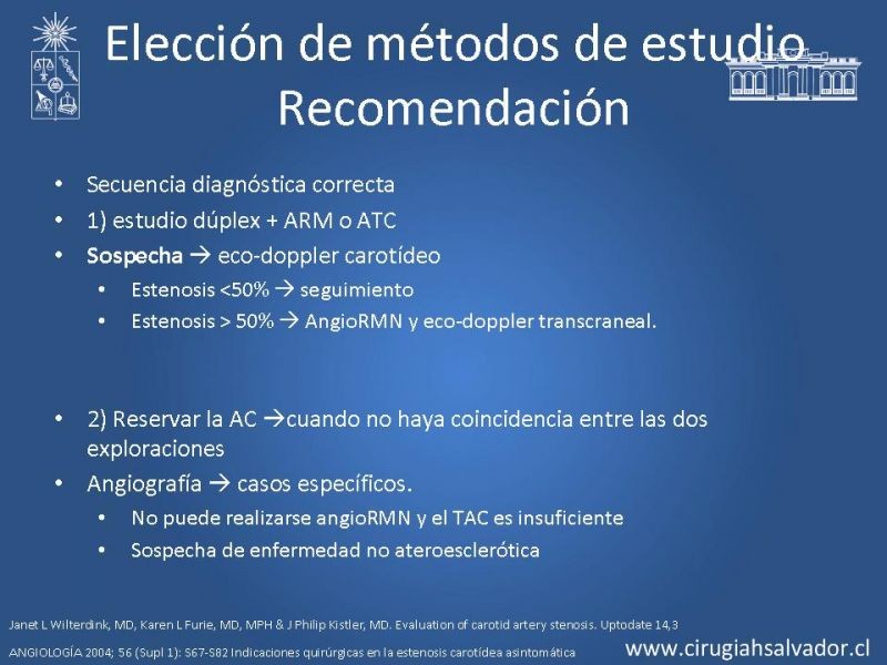 Diapositiva 16 de Manejo de pacientes con Enfermedad Carotídea Extracraneal Asintomáticos