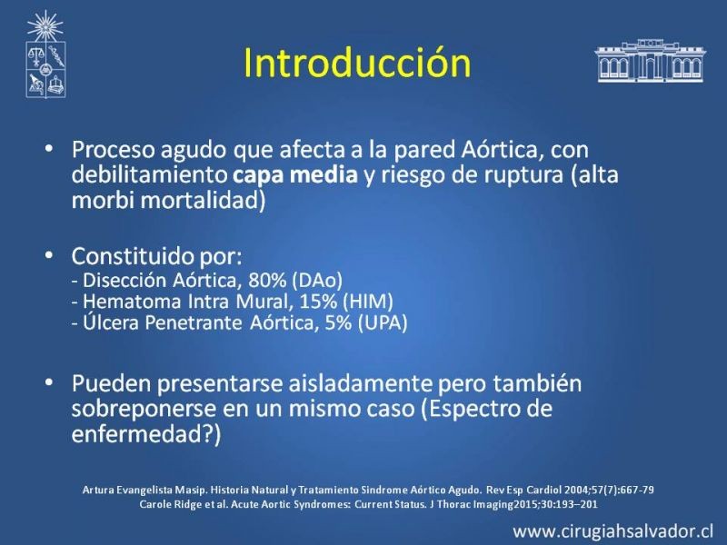 Diapositiva 1 de Sindrome Aórtico Agudo (SAA)