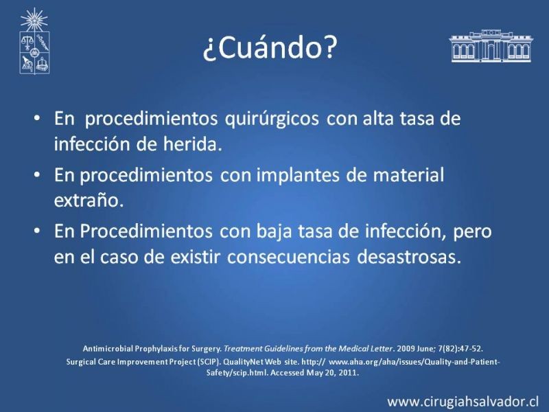 Diapositiva 14 de Profilaxis Antibiótica en Cirugía