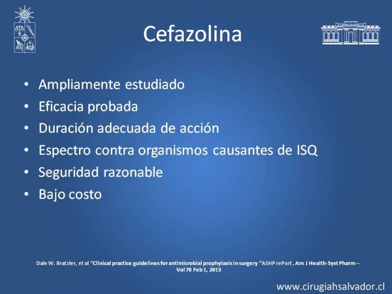 Diapositiva 5 de Profilaxis Antibiótica en Cirugía
