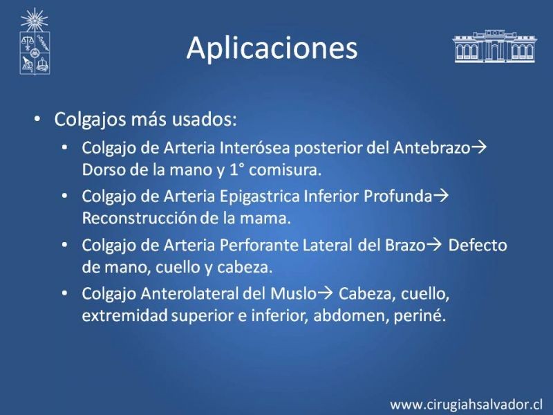 Diapositiva 16 de Usos de Colgajos Perforantes