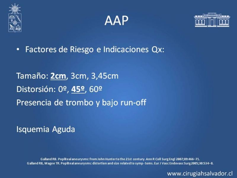 Diapositiva 12 de Aneurismas Perisféricos