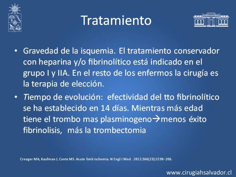 Diapositiva 15 de Isquemia aguda extremidades