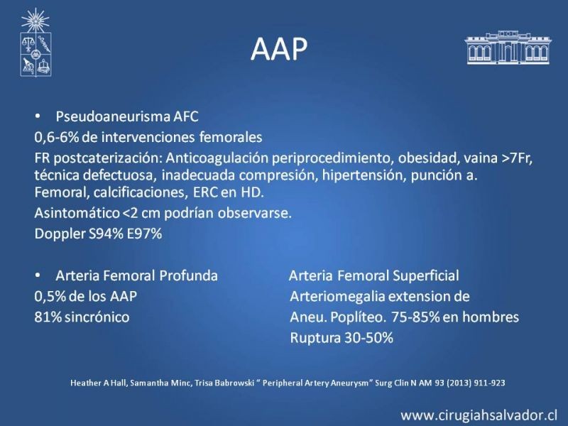 Diapositiva 9 de Aneurismas Perisféricos