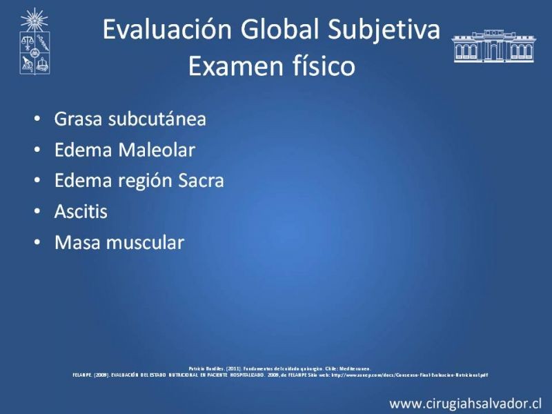 Diapositiva 6 de Evaluación Nutricional