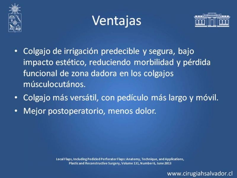 Diapositiva 24 de Usos de Colgajos Perforantes
