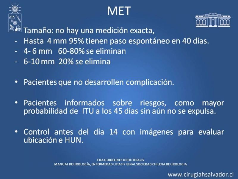 Diapositiva 16 de Manejo en Urgencia Urolitiasis 