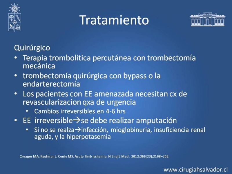 Diapositiva 14 de Isquemia aguda extremidades
