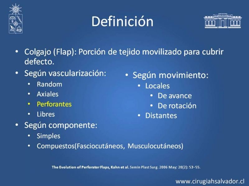Diapositiva 3 de Usos de Colgajos Perforantes