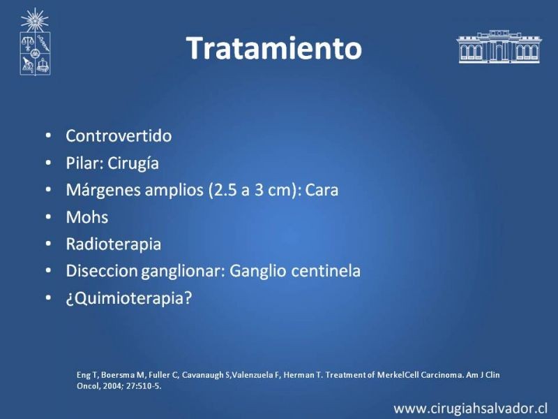 Diapositiva 16 de Tumores de células de Merkel