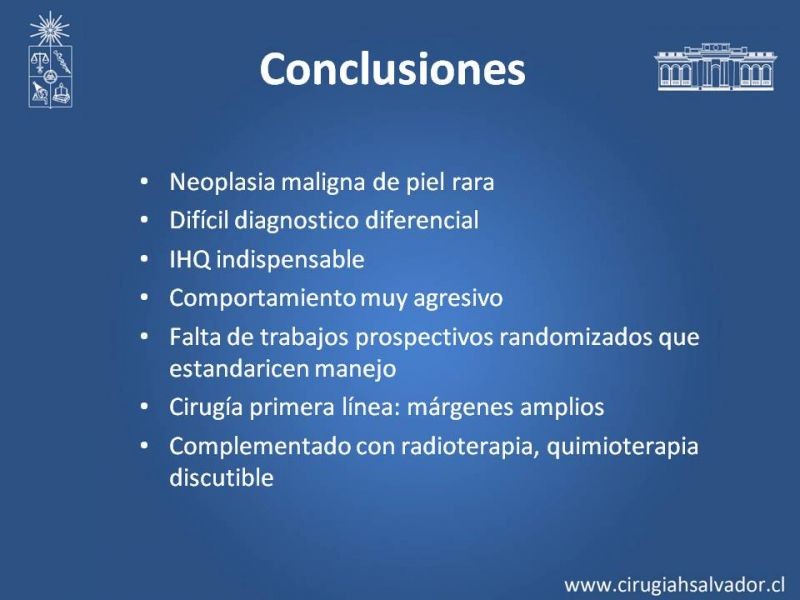 Diapositiva 18 de Tumores de células de Merkel
