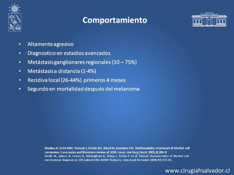 Diapositiva 10 de Tumores de células de Merkel
