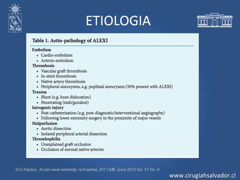 Diapositiva 2 de Isquemia aguda extremidades