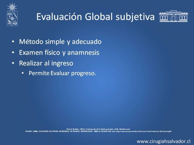 Diapositiva 4 de Evaluación Nutricional