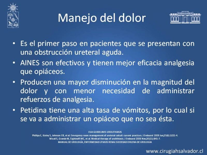 Diapositiva 9 de Manejo en Urgencia Urolitiasis 