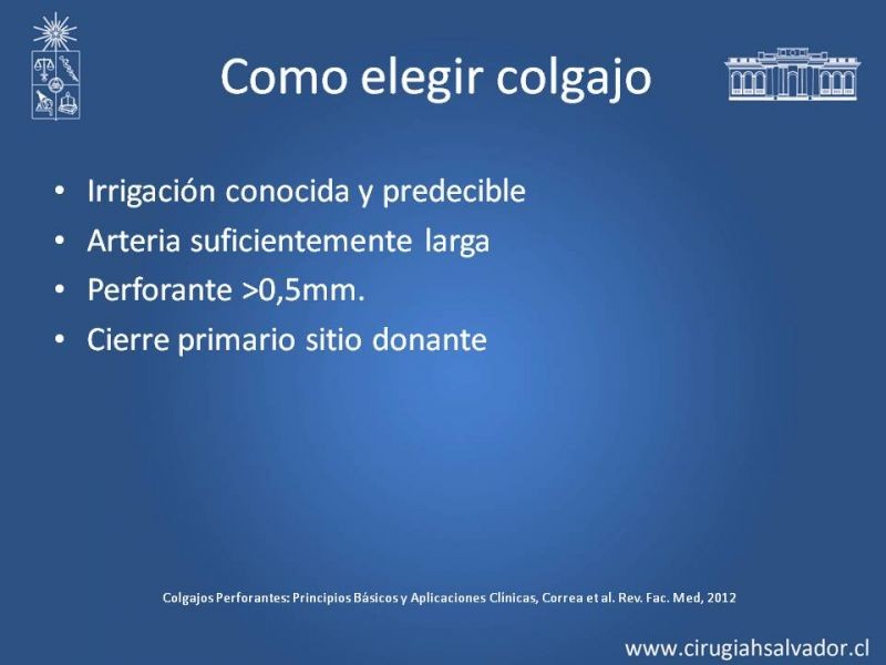 Diapositiva 12 de Usos de Colgajos Perforantes