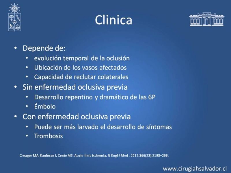 Diapositiva 7 de Isquemia aguda extremidades