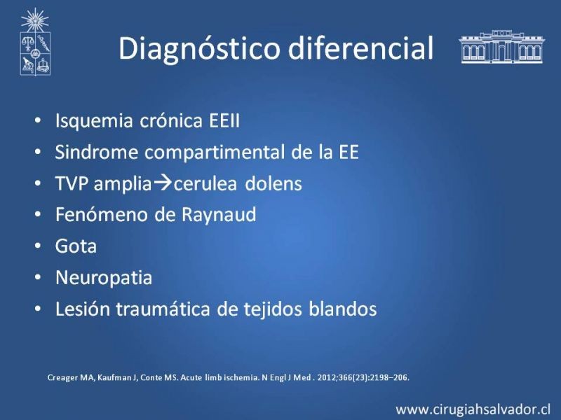 Diapositiva 11 de Isquemia aguda extremidades