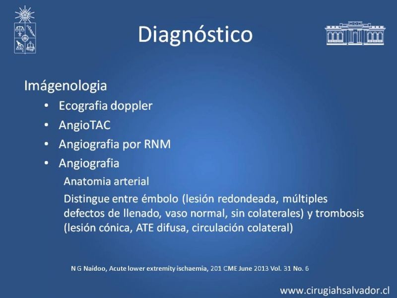 Diapositiva 10 de Isquemia aguda extremidades