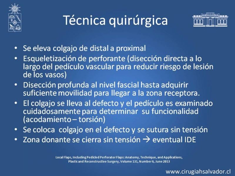 Diapositiva 15 de Usos de Colgajos Perforantes