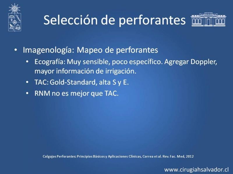 Diapositiva 14 de Usos de Colgajos Perforantes