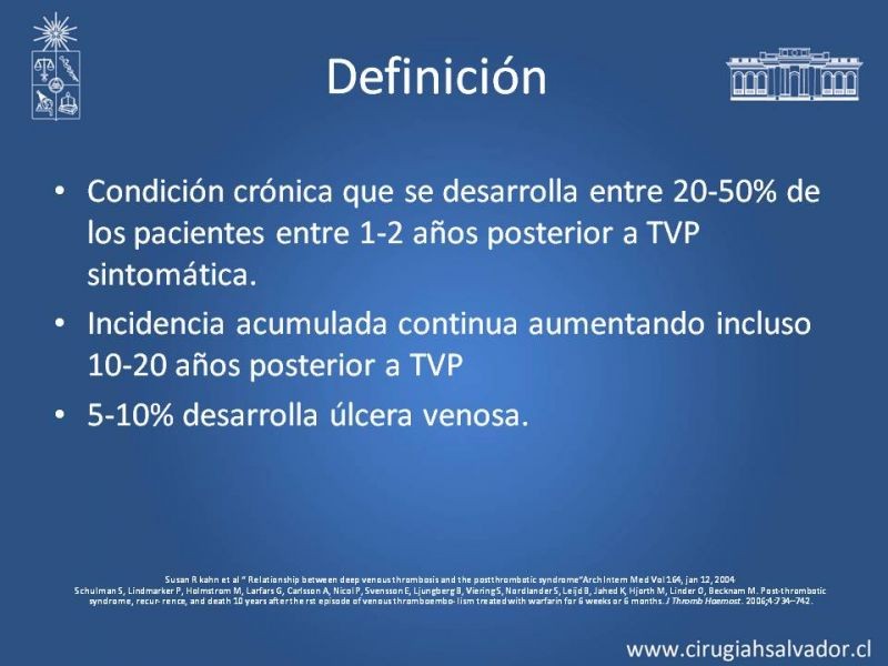 Diapositiva 1 de Síndrome Postflebítico