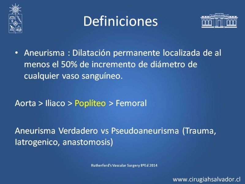 Diapositiva 1 de Aneurismas Perisféricos