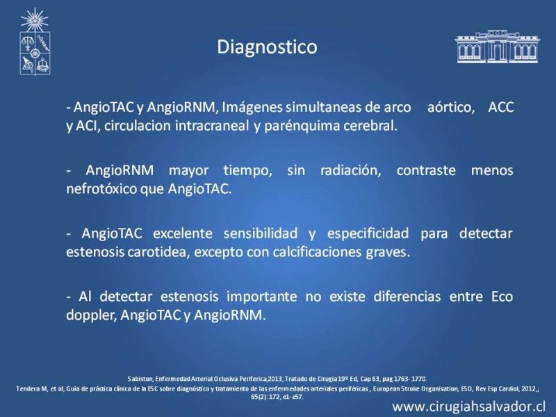 Diapositiva 16 de Estenosis Carotidea: Estudio y manejo quirúrgico