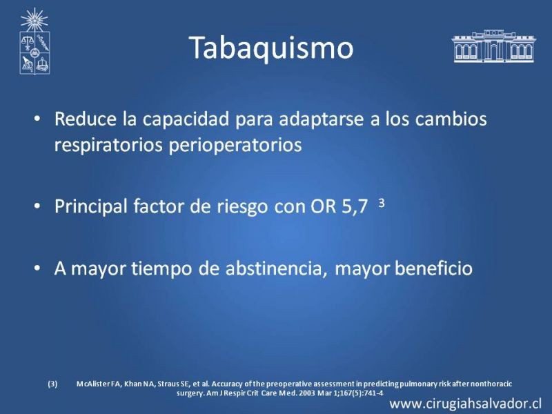 Diapositiva 8 de Complicaciones Respiratorias Postoperatorias