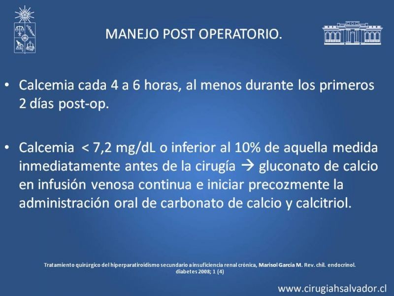 Diapositiva 29 de Hiperparatiroidismo 2º: Estudio, manejo e indicaciones quirúrgicas.