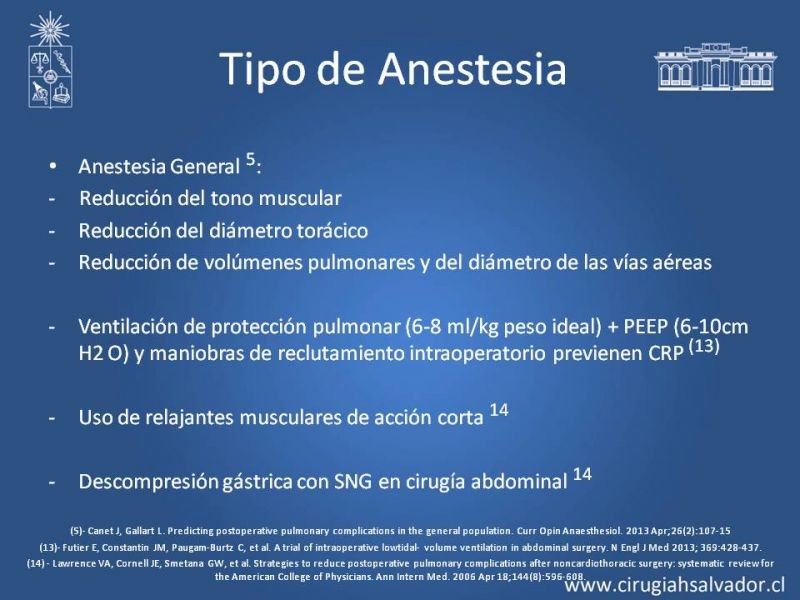 Diapositiva 15 de Complicaciones Respiratorias Postoperatorias