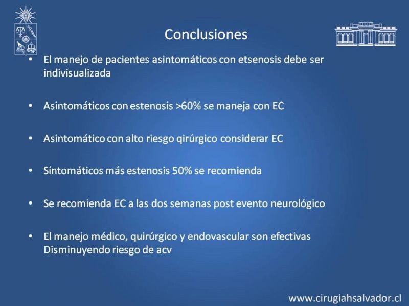 Diapositiva 37 de Estenosis Carotidea: Estudio y manejo quirúrgico