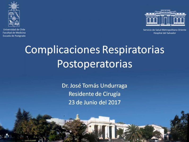 Diapositiva 23 de Complicaciones Respiratorias Postoperatorias