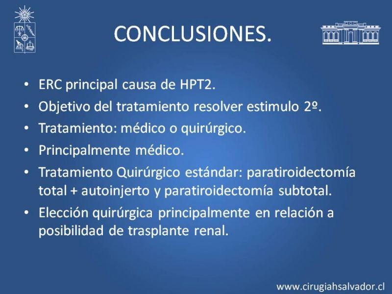 Diapositiva 30 de Hiperparatiroidismo 2º: Estudio, manejo e indicaciones quirúrgicas.