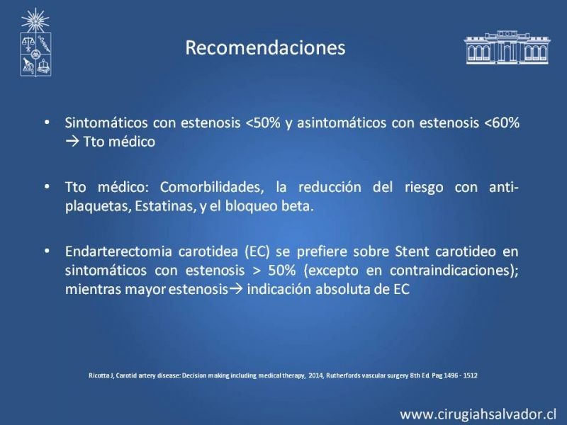 Diapositiva 17 de Estenosis Carotidea: Estudio y manejo quirúrgico