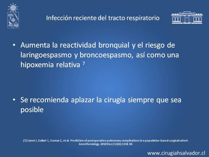 Diapositiva 12 de Complicaciones Respiratorias Postoperatorias
