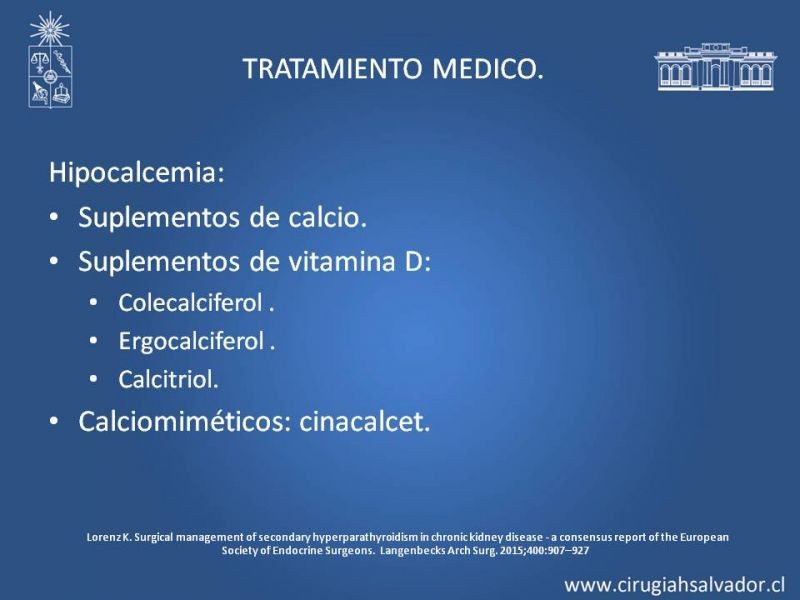 Diapositiva 12 de Hiperparatiroidismo 2º: Estudio, manejo e indicaciones quirúrgicas.